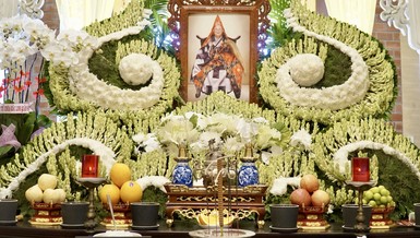 Di ảnh Trưởng lão Hòa thượng Thích Thiện Chơn tại Tổ đường chùa Giác Nguyên - Ảnh: Hạnh Ý/ BGN