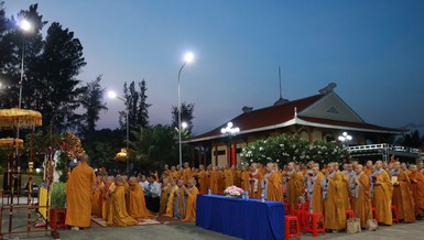 Lễ tưởng niệm các anh hùng, liệt sĩ tại Khu di tích Láng Le - Bàu Cò (xã Tân Nhựt, H.Bình Chánh, TP.HCM)