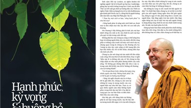 Bài trên Báo Giác Ngộ số 1123 - Thiết kế: Phòng Mỹ thuật BGN/Tống Viết Diễn