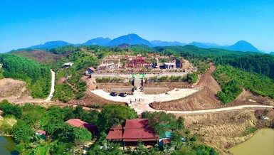 Tổng thể công trình xây dựng chùa Sâu 