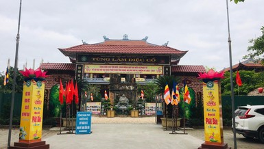Chùa Diệc - nơi diễn ra Đại hội đại biểu Phật giáo tỉnh Nghệ An lần thứ III vào ngày 8 và 9-5