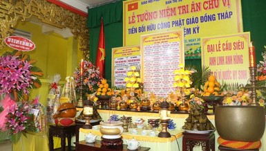 Lễ tưởng niệm tri ân chư vị tiền bối hữu công Phật giáo tỉnh Đồng Tháp tại chùa Bửu Quang