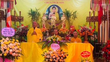 Vĩnh Phúc: Lễ tạ pháp khóa An cư kiết hạ Phật lịch 2566 tại hạ trường chùa Tích Sơn