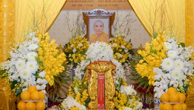 Di ảnh cố Trưởng lão Hòa thượng Thích Giác Quang - Ảnh: Đăng Huy