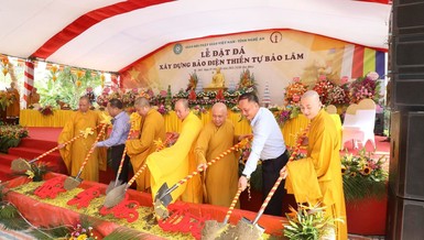 Chính thức khởi công xây dựng bảo điện thiền tự Bảo Lâm