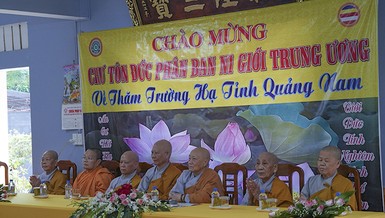 Phân ban Ni giới T.Ư thăm chư Ni hành giả an cư tại TP.Đà Nẵng và tỉnh Quảng Nam