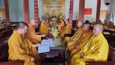 Thái Bình: Khai pháp tại 7 hạ trường trong tỉnh nhân mùa An cư kiết hạ Phật lịch 2567