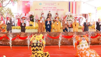 Chính thức động thổ khởi công xây dựng ngôi đại hùng bảo điện chùa Ngọc Quang