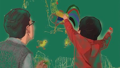 Gà trống nuôi con