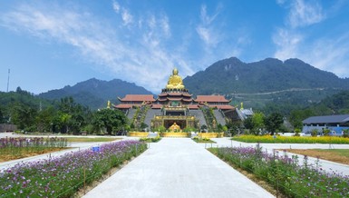 Thiền viện Trúc Lâm Chính Pháp tại xã Tràng Đà, TP.Tuyên Quang, tỉnh Tuyên Quang