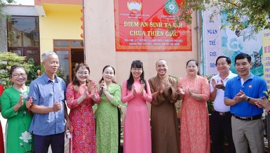 Chính thức ra mắt Điểm an sinh xã hội tại chùa Thiền Giác (TP.Thủ Đức)