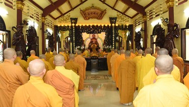 Lễ Bố-tát của chư Tăng Q.Bình Thạnh tại chùa Bửu Liên