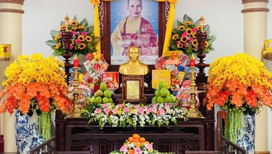 Di ảnh Hòa thượng Thích Tâm Hoàn tại tổ đình Long Khánh