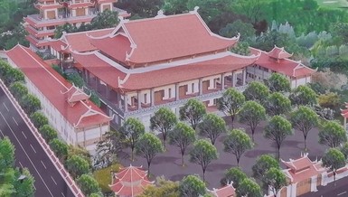 Nghệ An: Lễ hưng công xây dựng tầng 1 ngôi chánh điện chùa Tu