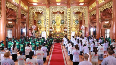 Khóa tu "Tuổi trẻ và trí tuệ" tại chùa Thiên Quang (Bình Dương)