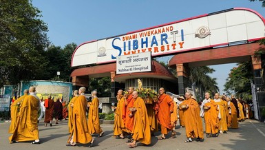 Cung rước tôn tượng kim thân Đức Phật sơ sinh