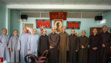 Thường trực Ban Trị sự Phật giáo quận 7 họp mặt đầu Xuân Nhâm Dần