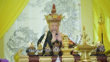 Hòa thượng Thích Lệ Trang sám chủ chẩn tế trong Pháp hội Vu lan Phật lịch 2567