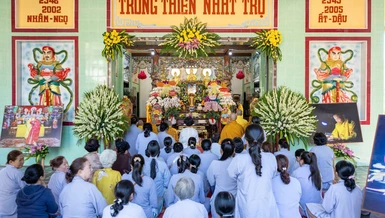 Lễ húy nhật Trưởng lão Hòa thượng Thích Huệ Tánh, Thành viên Hội đồng Chứng minh tại chùa Phật Quang (P.Phan Thiết, Lâm Đồng)