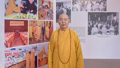 Hòa thượng Thích Huệ Công, Phó ban Trị sự GHPGVN TP.HCM, Trưởng ban Đại diện Phật giáo người Hoa TP.HCM - Ảnh: Quảng Đạo/BGN