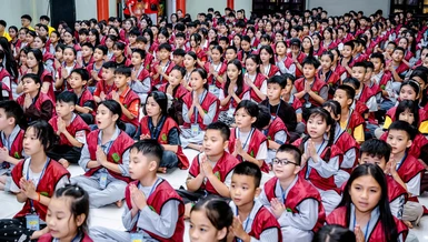 Các bạn trẻ tham dự khóa sinh hoạt chủ đề “Phật ơi! Con về rồi” lần thứ IV tại tổ đình Thanh Hà