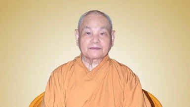 Hoà thượng Thích Thiện Nhơn, Chủ tịch Hội đồng Trị sự GHPGVN - Ảnh: Đăng Huy