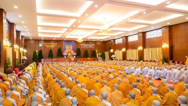 Lễ khai mạc Đại giới đàn Huệ Hưng tại Việt Nam Quốc Tự, TP.HCM - Ảnh: Phùng Anh Quốc