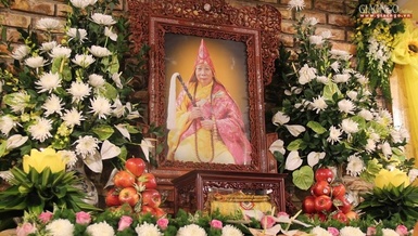 Chân dung Trưởng lão Hòa thượng Thích Lương Phương tại Giác linh đường