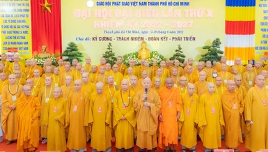 Tân Ban Trị sự GHPGVN TP.HCM - Ảnh: Phùng Anh Quốc