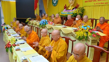 Chư vị giáo phẩm chứng minh, chủ tọa hội nghị 