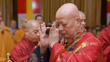 [TRỰC TIẾP] Hòa thượng Thích Lệ Trang đăng đàn chẩn tế Đại khoa Du-già