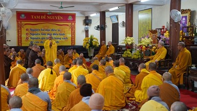 Buổi họp mặt sơn môn Bồ Đề ngày 8 tháng Giêng năm Quý Mão (2023)