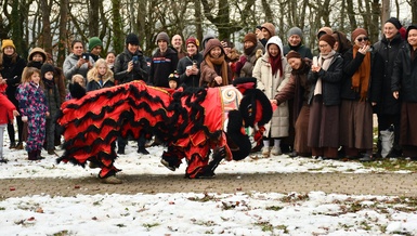 Thưởng thức múa lân vui nhộn ngày Tết Việt giữa băng giá nước Pháp
