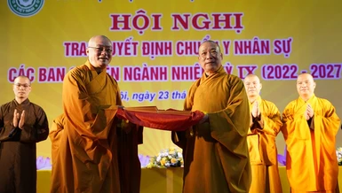 Theo quy định mới trong Hiến chương sửa đổi lần thứ 7 đã có hiệu lực thực thi, Giáo hội cấp quận, huyện, thị xã, thành phố trực thuộc tỉnh, thành phố T.Ư sẽ không còn các ban chuyên ngành tương ứng như cấp tỉnh, thành phố trực thuộc T.Ư - Ảnh: Bảo Trinh/BGN