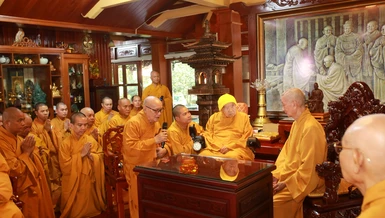 Tại phương trượng thiền viện Thường Chiếu