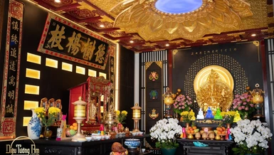 Không gian Văn hóa - Nghệ thuật - Tâm linh “Song Đức Mãn Đường” do Diệu Tướng Am thiết trí