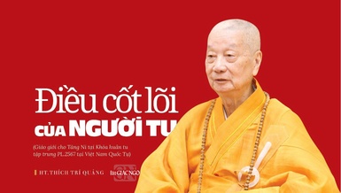 Bài đăng trên Báo Giác Ngộ số 1238 - Thiết kế: Phòng Mỹ thuật BGN/Tống Viết Diễn