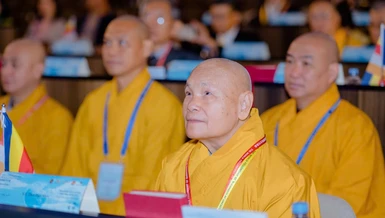 Trưởng lão Hòa thượng Thích Thiện Nhơn tham dự Hội nghị Phật giáo vì hòa bình thế giới tại Paris, Pháp