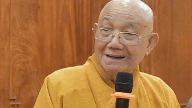 Trưởng lão Hòa thượng Thích Minh Thông - Ảnh: Quảng Đạo/BGN