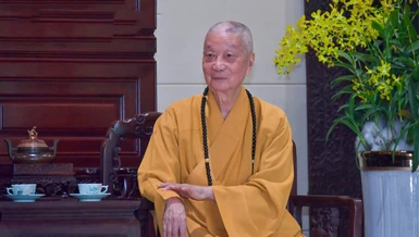 Đại lão Hòa thượng Thích Trí Quảng, Pháp chủ GHPGVN - Ảnh: Bảo Toàn/BGN