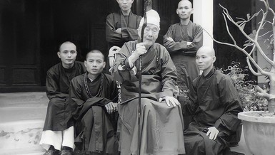 Đại lão Hòa thượng Thích Tịnh Khiết tại chùa Tường Vân - Ảnh tư liệu của GN