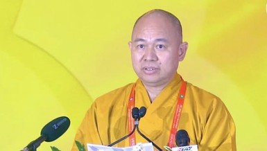 Thượng tọa Thích Đức Thiện đọc toàn văn Tuyên bố chung Đại lễ Vesak Liên Hiệp Quốc Thành phố Hồ Chí Minh 2025 tại phiên bế mạc, sáng nay, 8-5
