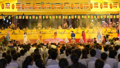 Quang cảnh Lễ khai mạc tọa đàm khoa học: “Vấn đề hoằng pháp trong xu hướng thời đại mới”