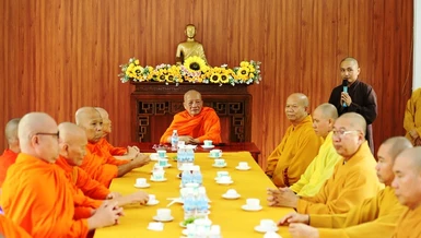 Ban Trị sự tỉnh Đắk Lắk đón tiếp Trưởng lão Hòa thượng Tăng Nô cùng phái đoàn