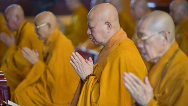 Khóa huân tu của chư Tăng thuộc Ban Trị sự GHPGVN TP.HCM do Đức Pháp chủ khởi xướng và chủ trương, được duy trì liên tục nhiều năm qua cho đến nay - Ảnh: Quảng Đạo/BGN