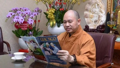Thượng tọa Thích Đức Thiện - Ảnh: Bảo Toàn