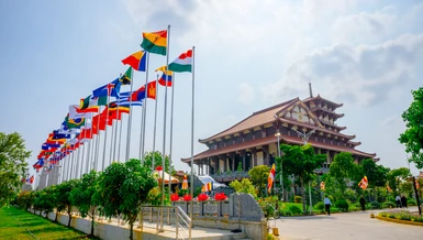 Đại hội đại biểu Phật giáo toàn quốc lần thứ X, nhiệm kỳ 2026-2031, sẽ diễn ra từ ngày 5 đến 7-11-2026 ở Học viện Phật giáo VN tại TP.HCM - nơi từng tổ chức Đại lễ Vesak Liên Hiệp Quốc 2025 - Ảnh: Quảng Đạo/BGN
