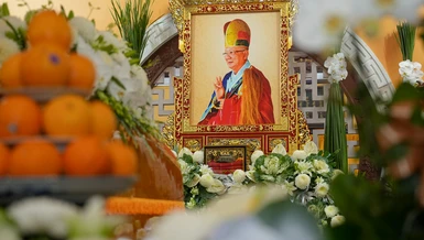 Hòa thượng Thích Huệ Cảnh (1949-2024), Chứng minh Ban Trị sự GHPGVN TP.Thủ Đức, viện chủ tổ đình Bửu Thạnh - Ảnh: Nguyện Truyền/BGN