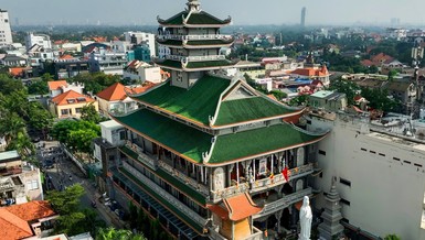 Chùa Kỳ Quang 3 (P.Thảo Điền, TP.Thủ Đức) sau 4 năm trùng tu đã hoàn thiện