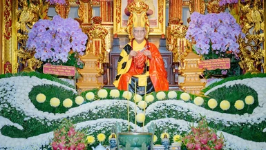 Tôn dung Trưởng lão Hòa thượng Thích Huệ Thành, Phó Pháp chủ Hội đồng Chứng minh, Tăng thống Giáo hội Phật giáo Cổ truyền Việt Nam, Đệ nhất Trưởng ban Trị sự Phật giáo Đồng Nai (cũ)